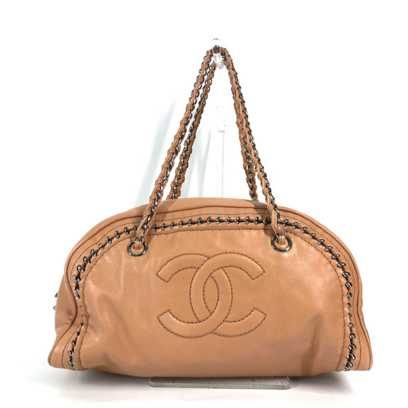 Chanel Chain Bowling Shoulder bag Chain bag Shoulder Bag Light BrownBased