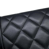 Chanel Long Wallet Boy Coco Mark Matelasse Bi-fold Lambskin A80286 CHANEL Black