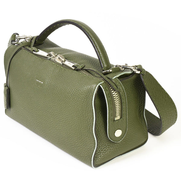 FENDI Selleria Ray Handbag with Shoulder Strap Leather 8BL137 Olive Green IT3CFBD1XYUW