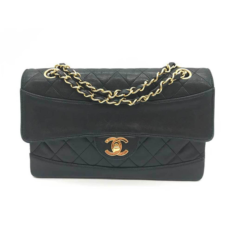 Chanel Matelasse Chain Shoulder Bag Lambskin CHANEL Black