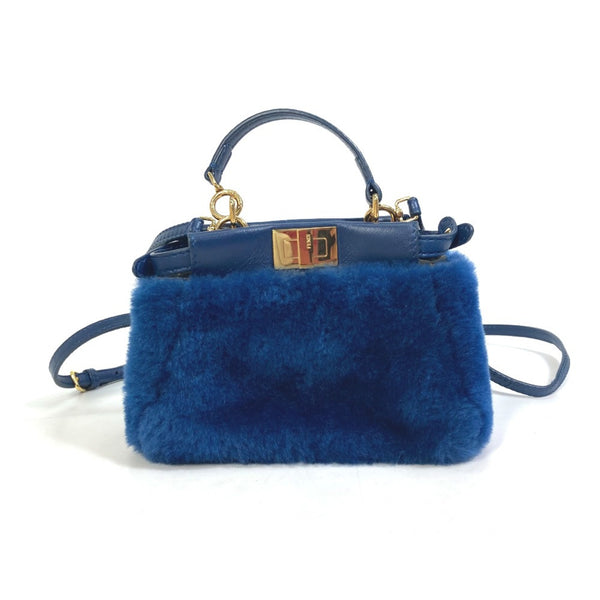 Fendi Crossbody Bag 2WAY Bag Shoulder Bag Hand Bag blue