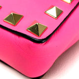 Valentino-Galavani With bangle chain Clutch bag shocking pink