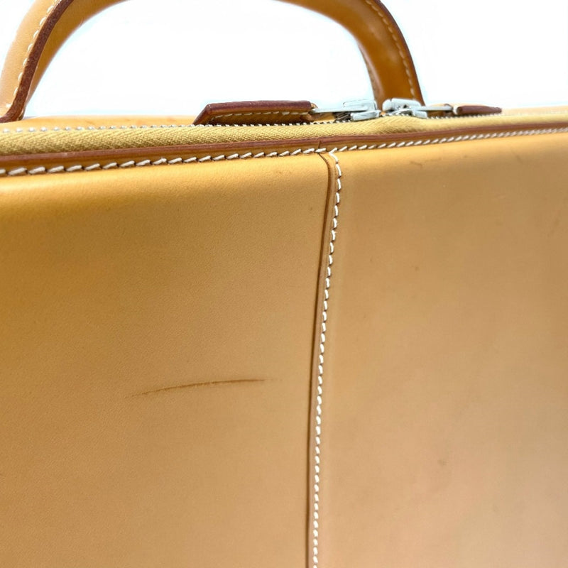 Hermes bag briefcase Hand Bag natural Beige