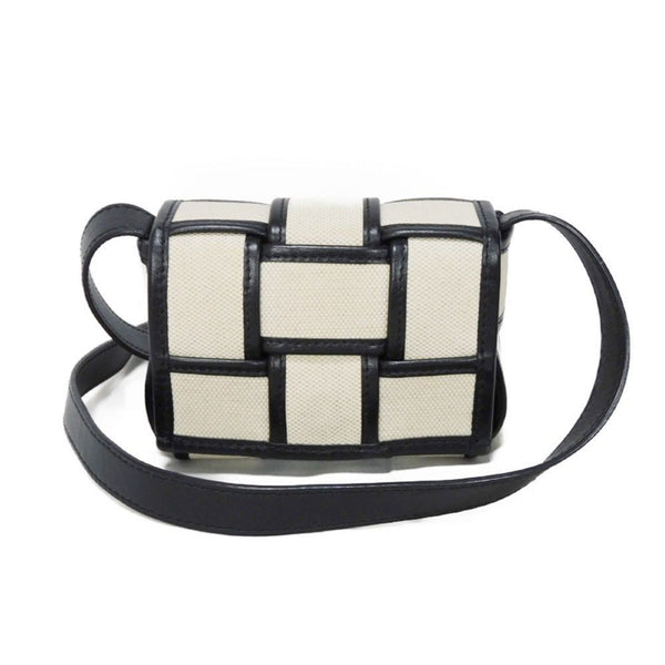 BOTTEGA VENETA Shoulder Bag Candy Cassette Canvas Natural RFID Maxi Intrecciato 714618 VMBN3 9811 Men's and Women's Bags