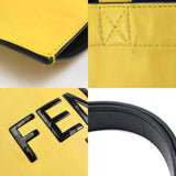 FENDI Shoulder bag tote leather yellow x black men's 7VA538-ADP6