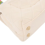 CHANEL Chanel Matelasse XXS White/Rainbow Champagne AS2215 Women's Calfskin Handbag