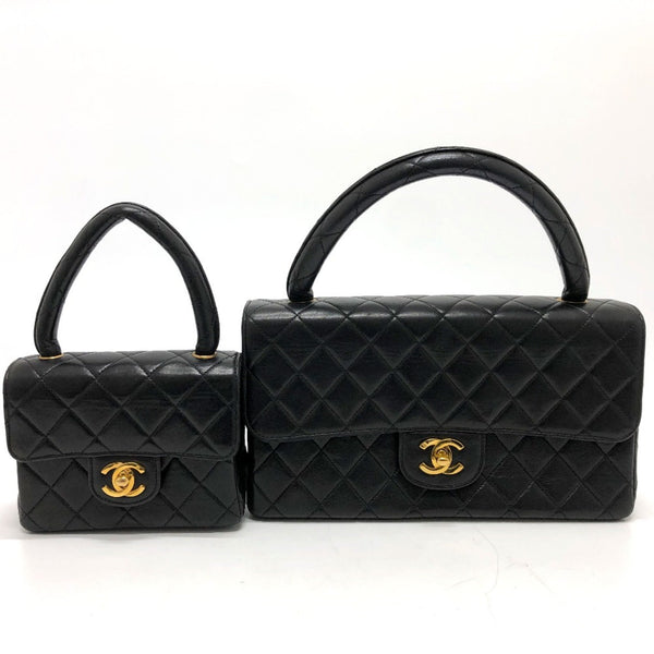 Chanel CC Mark Hand Bag Black GoldHardware