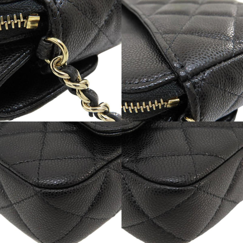 Chanel Chain Shoulder Matelasse Bag Caviar Skin Women's CHANEL