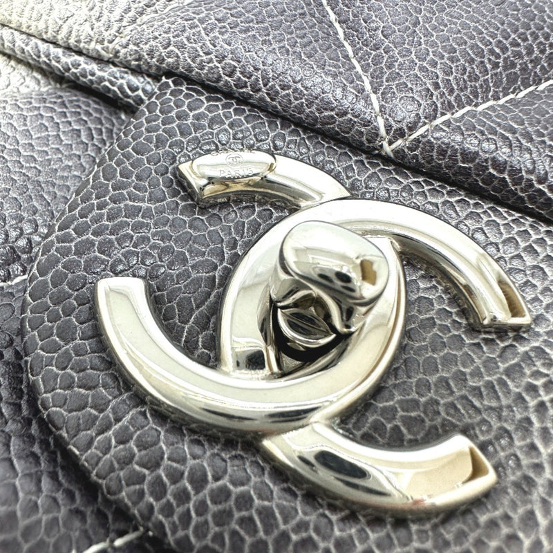 Chanel CC Mark Chain Bag Double Chain Bag Shoulder Bag WhiteBased SilverHardware