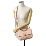 Chanel Chain Shoulder Bag 19 Flap Coco Mark Lambskin AS1160 CHANEL