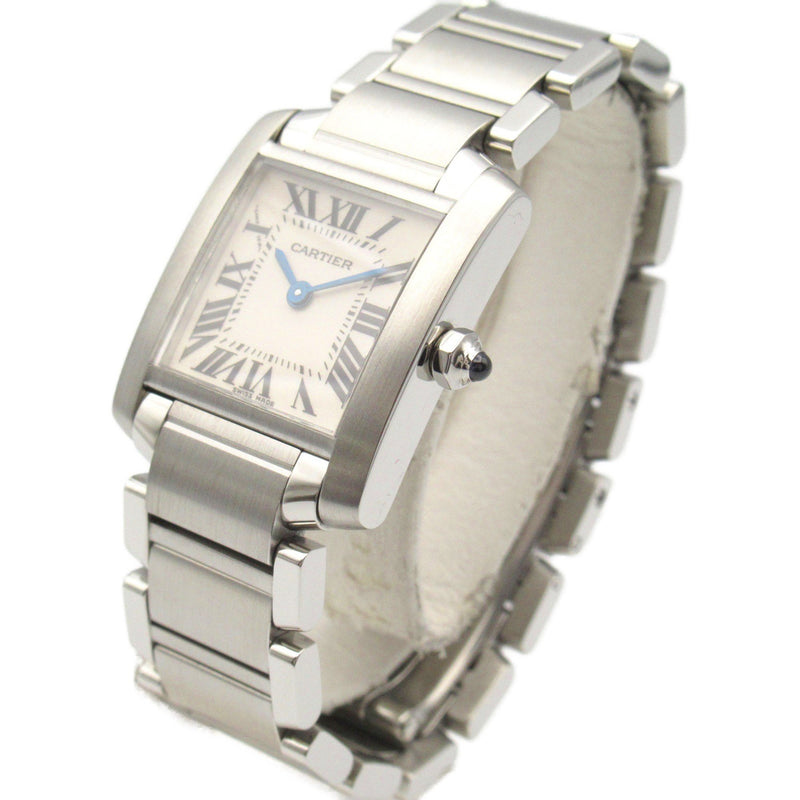 CARTIER Tank Francaise SM Watch Stainless Steel Ladies Silver W51008Q3