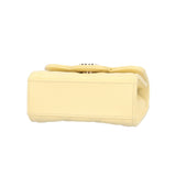 CHANEL Matelasse Shoulder Bag Lambskin AP2682 Yellow Women's