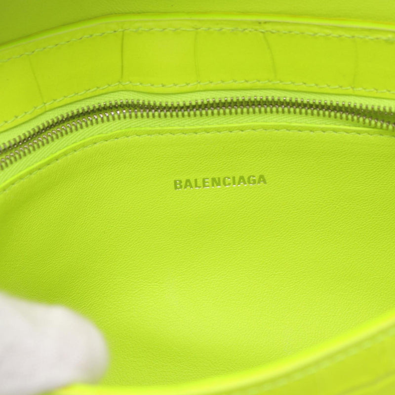 BALENCIAGA Shoulder Bag Leather Women's Green 695648