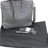 Saint Laurent Handbag North/South Sac du Jour Tote Bag Grey Grained Leather SAINT LAURENT Men's 480583