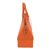 HERMES Hermes Bolide MacPherson Tote Bag Shoulder Handbag Box Calf Leather Orange