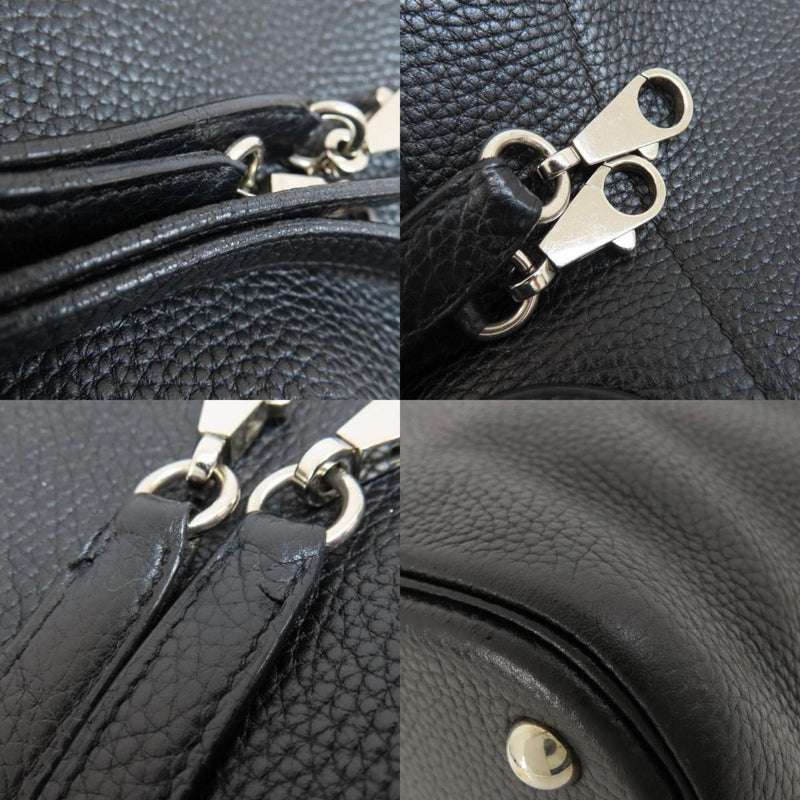 Hermes Bolide 37 Black Handbag Taurillon Women's