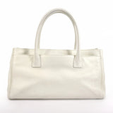 CHANEL Chanel Executive Tote Bag Matte Caviar Skin White Women's