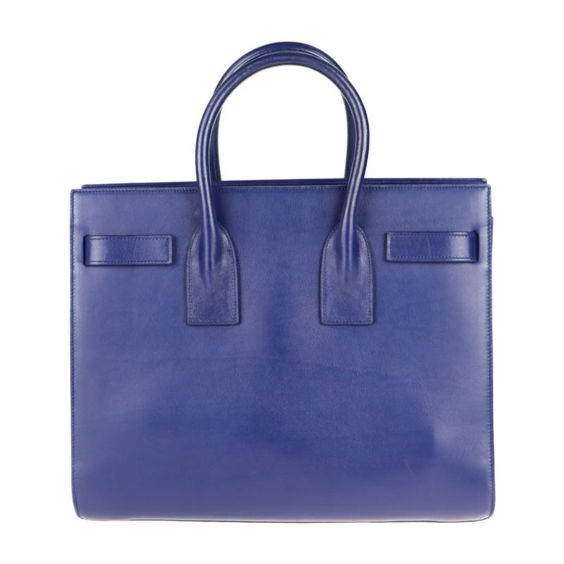 SAINT LAURENT Saint Laurent handbag 355153 leather blue sac de jour 2WAY shoulder