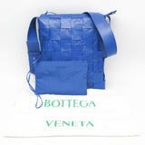 Bottega Veneta Cassette Women,Men Leather Shoulder Bag Royal Blue