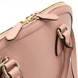 GUCCI Gucci Interlocking G Handbag Shoulder Bag Leather Pink 449662