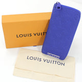 Louis Vuitton Long Wallet Monogram Taurillon Leather Zippy Vertical Men's Blue Round M80791 Cool Zip LOUIS VUITT T3896