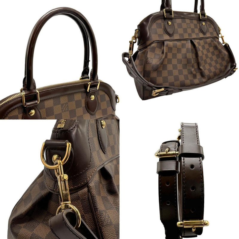 Louis Vuitton LOUIS VUITTON Handbag Shoulder Bag Damier Trevi PM Canvas Brown Gold Women's N51997 z1502