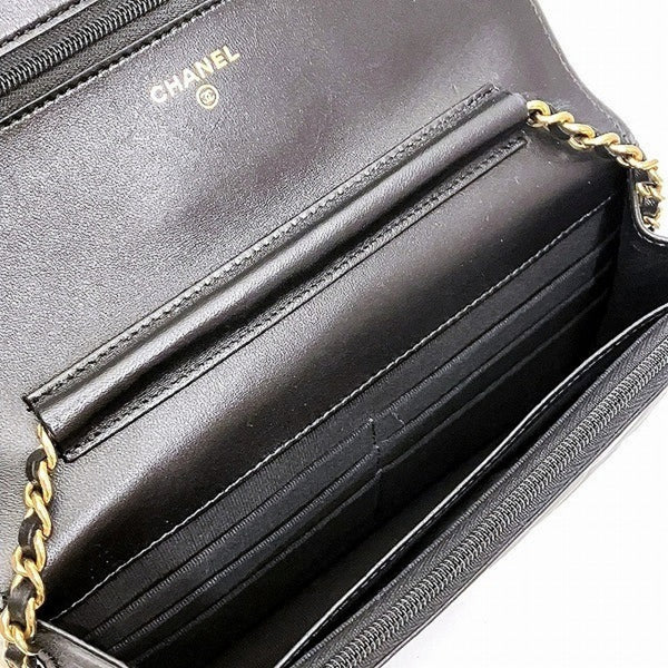 CHANEL Matelasse Chain Wallet AP3076 Long Pochette Women's