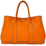 Hermes Garden TPM Orange Tote Bag Leather Negonda □M Engraved HERMES Handbag Ladies