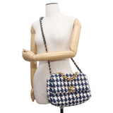 Chanel Chain Shoulder Bag 19 Flap Coco Mark Tweed AS1160 CHANEL