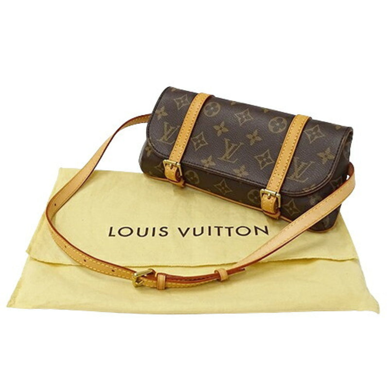 LOUIS VUITTON Bag Monogram Women's Waist Second Clutch Pouch 2way Pochette Marel M51159 Brown