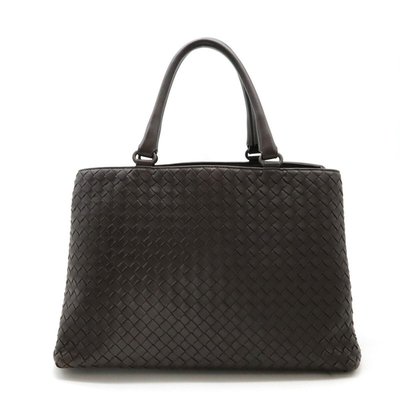 BOTTEGA VENETA Bottega Veneta Intrecciato Tote Bag Handbag Leather Dark Brown 223377