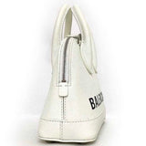 Balenciaga 2way Bag Ville Small XXS White Black Everyday 550646 Shoulder Handbag Leather BALENCIAGA Print Compact