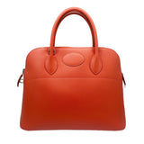 HERMES Hermes Bolide 35 Epson Bougainvillea Pink Orange P Engraved (2012) Women's 2WAY Men's Present School