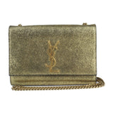 SAINT LAURENT Saint Laurent Kate Small Chain Shoulder Bag 469390 Leather Gold Black YSL