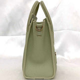 Celine 2-way shoulder bag luggage nano shopper f-21150 light green leather drummed calf CELINE self-supporting women's compact