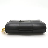 BOTTEGA VENETA Intrecciato Zip Around Card Case Black leather 764739VCQC18425