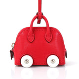 HERMES Charm Bolide on Wheels Chevre Misor Rouge Coup Unisex