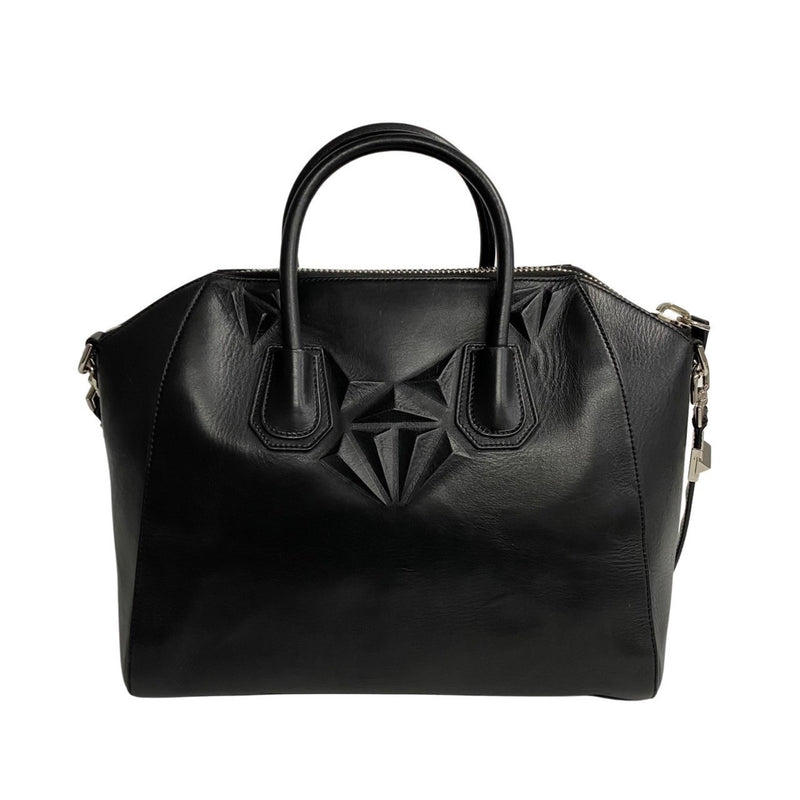 GIVENCHY Antigona Hardware Leather 2way Handbag Tote Bag Shoulder Black 19890