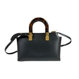 Fendi By The Way Shoulder Bag Leather 8BS067 Black Women's FENDI 2way