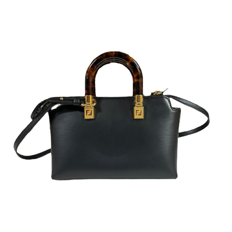 Fendi By The Way Shoulder Bag Leather 8BS067 Black Women's FENDI 2way