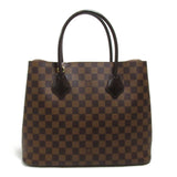 Louis Vuitton Kensington Shoulder Bag, Coated Canvas, Damier, Women's, Black, N41435