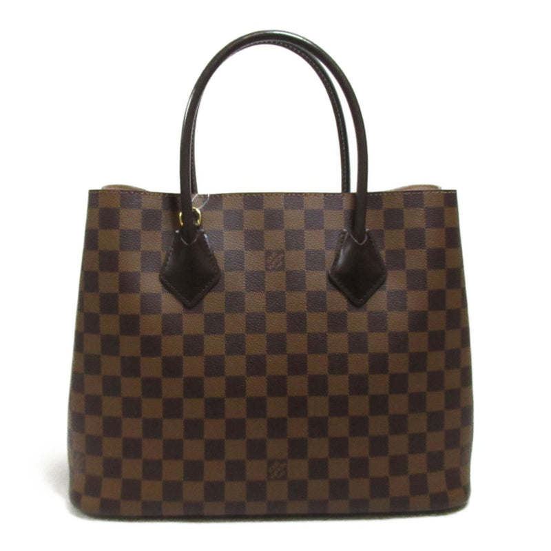 Louis Vuitton Kensington Shoulder Bag, Coated Canvas, Damier, Women's, Black, N41435