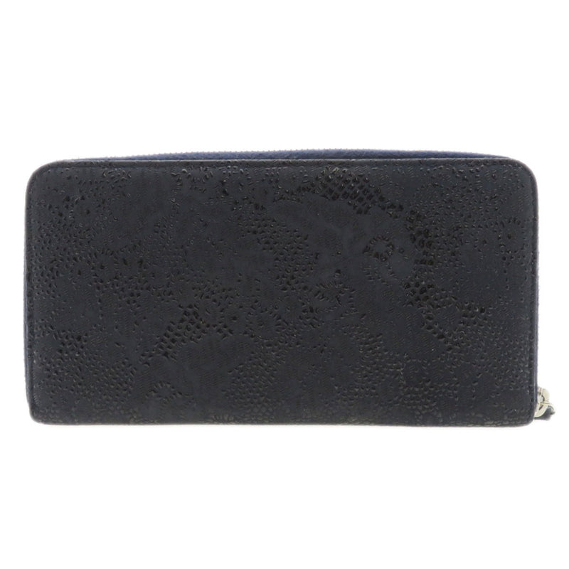 Chanel Coco Mark Lace is More Long Wallet Goatskin Women's