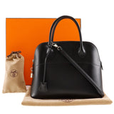 Hermes Bolide 31 Handbag Box Calf 2000 Black / □D 2way A5 Bolide31 Women's