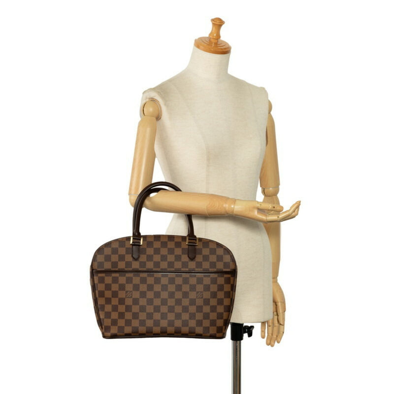 Louis Vuitton Damier Saria Horizontal Handbag N51282 Brown PVC Leather Women's LOUIS VUITTON