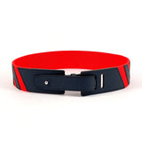 HERMES Croisière H Belt Canvas/Veau Epsom Red Z Stamped Women's N4044339