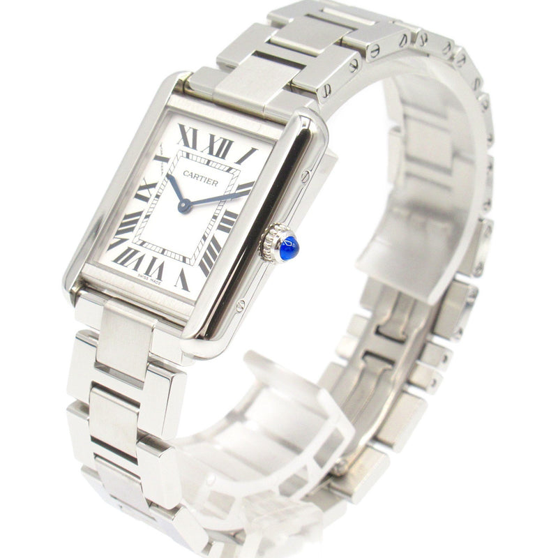 CARTIER Tank Solo SM Wristwatch Stainless Steel Ladies Silver W5200013