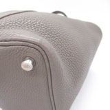 HERMES Picotin Lock PM Taupe Gray Taupe Taurillon Clemence Calfskin (cowhide)