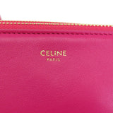 CELINE Trio Shoulder Bag Calf Leather Women's