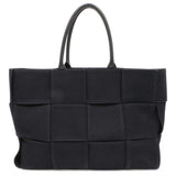 Bottega Veneta Tote Bag Maxi Intrecciato Arco Large Canvas 718401 Black